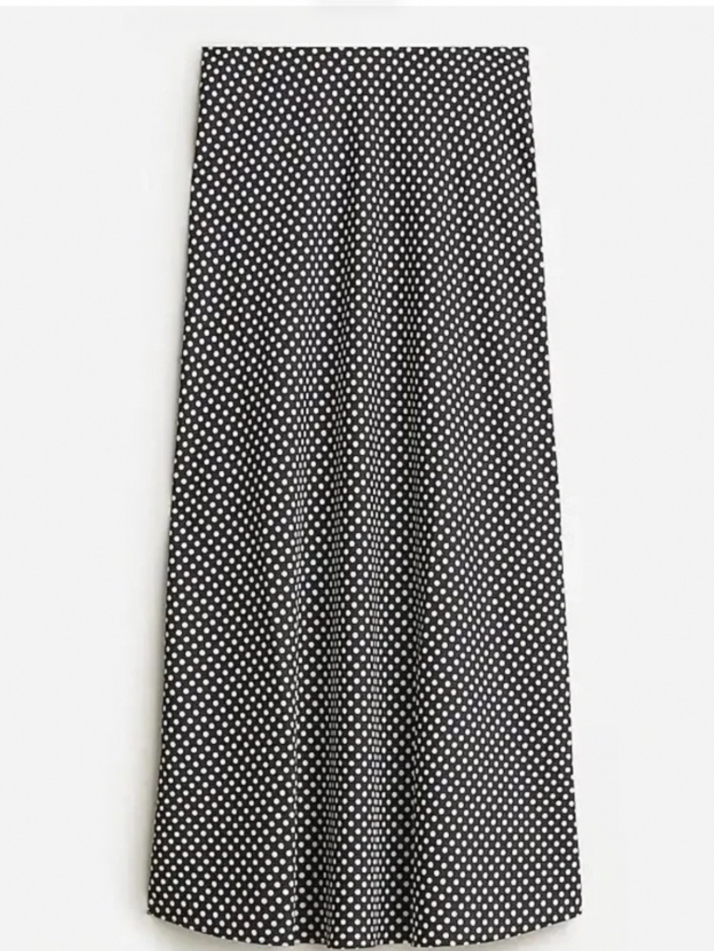 J Crew Gwyneth Satin Midi Skirt Polka Dot Small
